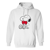 Sudadera Con Gorro Snoopy Corazon Rojo Amor