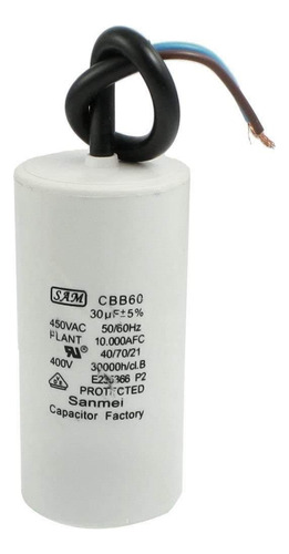 Cbb60 ac 450 v 30uf Del Motor Running Capacitor W 2 cables U