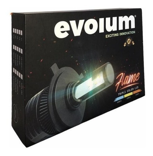 Foco Led Evolum Edición Flame Tricolor