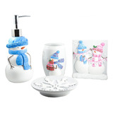 Yangshimoeed Accesorios De Baño Navideños Juego De Baño De M