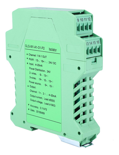 Transmisor Aislador De Señal De Corriente Dc 24v Dc 4-20ma P