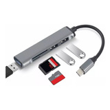 Hub Multi Puertos Usb + Tarjeta Sd + Micro Sd Divisor Tipo C