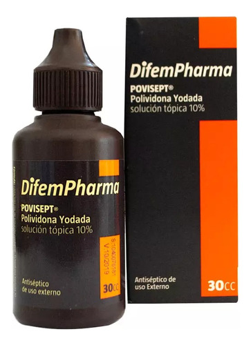 Povisept Povidona Yodada Solucion 10% Difem 30ml