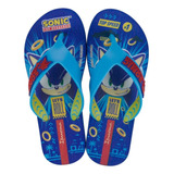 Chinelo Infantil Ipanema Sonic Game Azul/amarelo