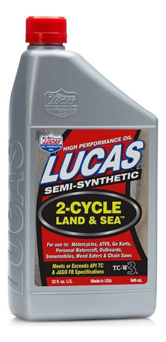 Aceite Tierra & Mar 2 Tiempos Lucas Oil 950ml  Usa Premium