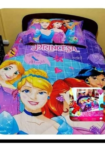 Cobertor Con Chiporro Infantil 1.5 Plaza Princesa Disney 