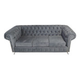 Sofa Chesterfield 3 Cuerpos; Medidas: 200 X 80 X 90cm