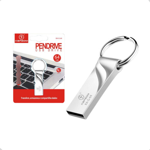 Pendrive 64gb Kapbom Usb Drive Metal Pc Notebook Ka-g-64