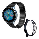 Combo Correa De Eslabones + Case Para Galaxy Watch Active 2 