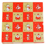 48 Servilletas De Papel Home-x Shx6057 Diseno De Navidad