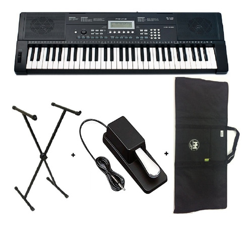 Teclado Roland Revas Kb330 Com Capa, Estante E Pedal Sustain