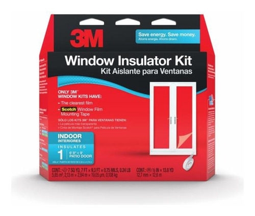  3m Kit Aislante Film Térmico Ventanas Interior Transparente