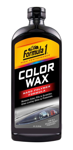 Cera Con Nanopolímeros Pintura Color Plata Formula 1 16 Oz.