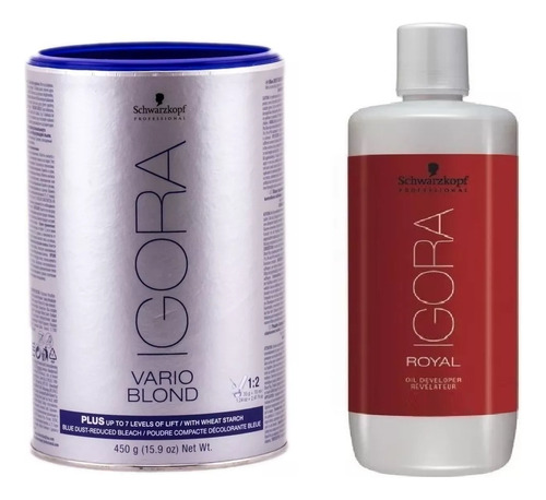 Decolorante Igora Vario Blond Plus + Oxidante Schwarzkopf