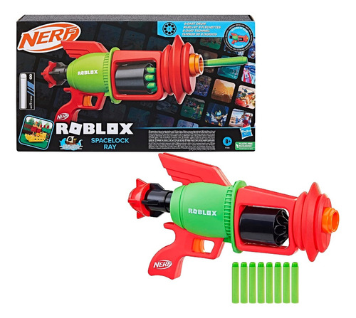 Lanzador De Dardos Nerf Roblox Spacelock Ray Blar Hasbro