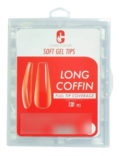 Soft Gel Tips Cobertura Completa - 120pcs