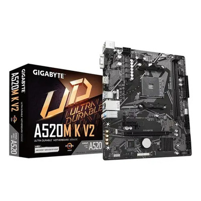 Motherboard Gigabyte Amd A520m K V2 Ddr4 Gamer Pcreg Color Negro | Meses sin interés