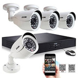 Zosi 4ch D1 Lleno 960h Hd Dvr 4pcs 800tvl Hd 24ir Al Aire Li