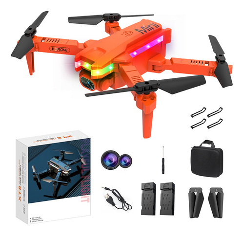 Mini Drones Profesionales Con Doble Cámara Led 4k Hd Color 