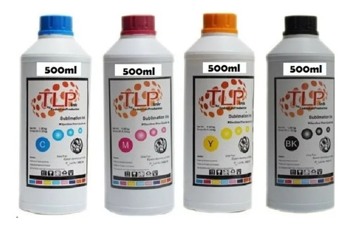 Tinta Para Sublimar Sublimacion Juego Cmyk 500ml Tlp Premium