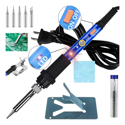 Da Hei Mao Soldar 5 Kit De Soldador 60w Temperatura Ajustable | MercadoLibre