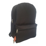 Mochila Espalda Escolar Urbana Me Lisa Cordura 17¨ Color Negro Diseño De La Tela Liso