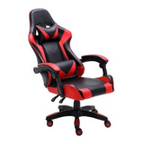 Cadeira Gamer Poltrona Reclinável Ergonômica Couro Sintético