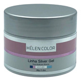 Gel Para Unhas De Gel Helen Color Linha Silver Branco 35g