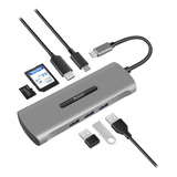 Ycbueno Hub Usb C, Adaptador Usb C De Aluminio Porttil 7 En