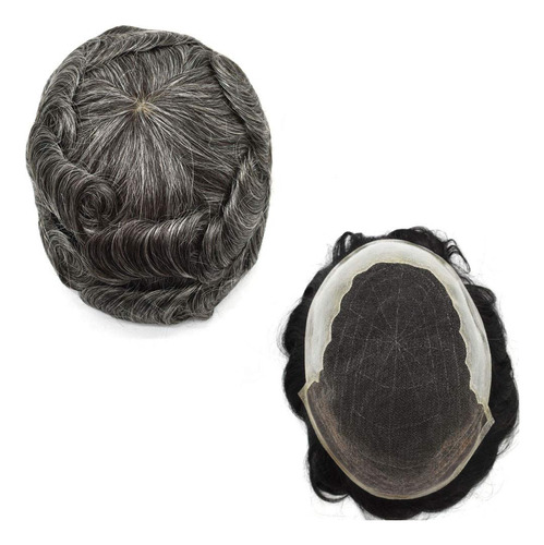 Peluca De Repuesto Para Hombre Toupee Francs Con Encaje Fron