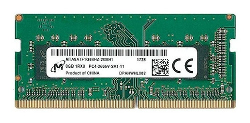 Memoria Ram 8gb Micron 1rx8 2666mhz Sodimm 