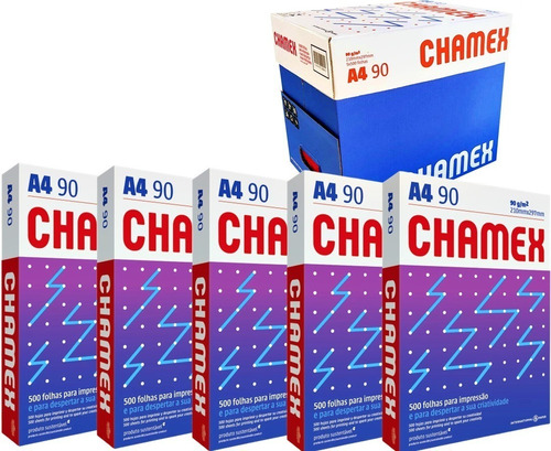 Papel A4 Sulfite Chamex Office 90g 210x297 Resma 3500 Folhas