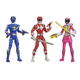 Pack 3 Figuras Power Rangers Beast Morphers Mighty Morphin