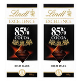 Chocolate Lindt Excellence 85% Cocoa Amargo 100gr. X2