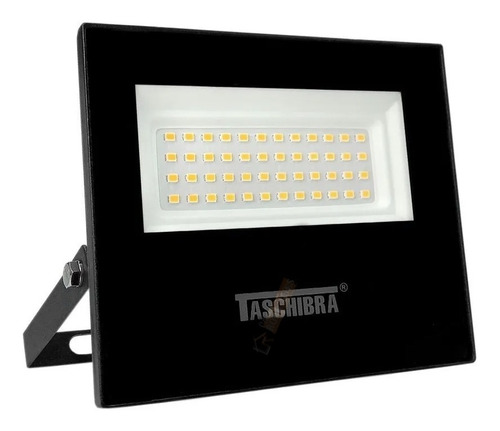 Refletor 50w Slim Taschibra Led Luz Fria Área Externa 6500k