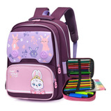 Mochila Escolar Infantil Pets Estojo Menino Feminina Menina