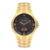 Relogio Dourado Masculino Technos Performance 2117lbe/4p. Cor Do Fundo Preto