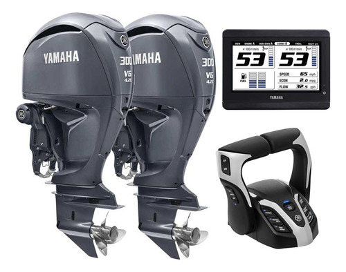 Motores Yamaha 600hp En Duo Yunta De 300hp Extra Largos