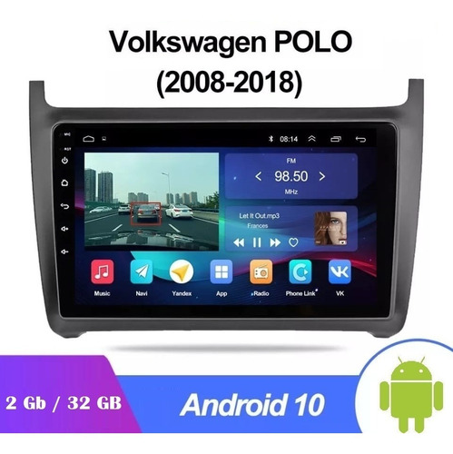 Estereo Android Volkswagen Polo Vento 2013-2018 Wifi Gps 32g