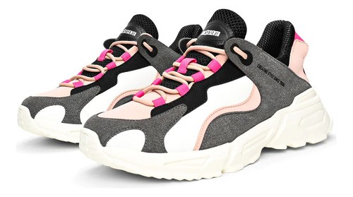 Tenis Sport-urban Mhk360 Mastretta 01110 Rosa Gris Dama