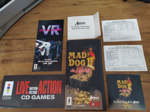 Mad Dog 2 The Lost Gold 3do Panasonic C/ Estojo E Manual Ori