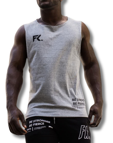 Musculosa Sudadera Rustic Ancha Hombre Gym Fit Fk  Fuark 