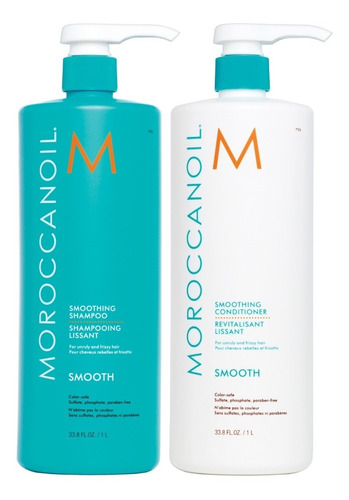 Moroccanoil Duo Smooth Para Cabellos Friziados Litro!