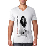 Playera Caballero Cuello V Selena Gomez Revival