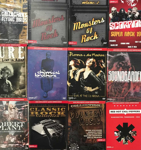 Lote Dvd Rocks 12 Unid Soundgarden Etc