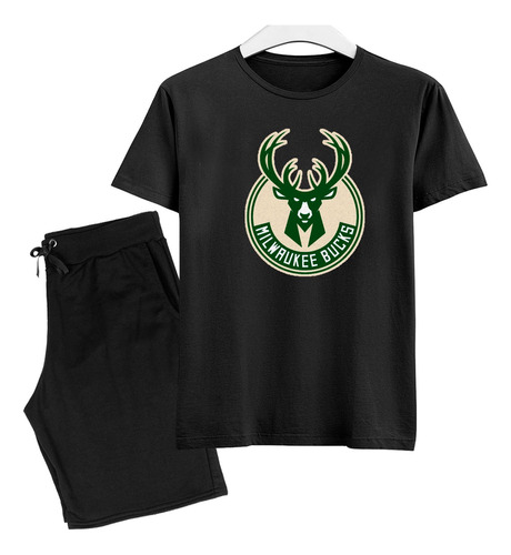 Camisa E Calção Temporada Basquete Kit Infantil Bucks