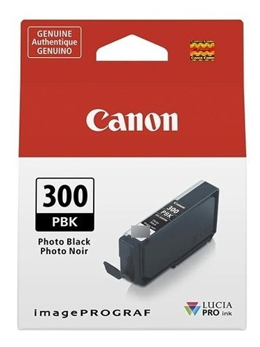 Tinta Canon Pfi-300 Pbk Negro Lucia Pro