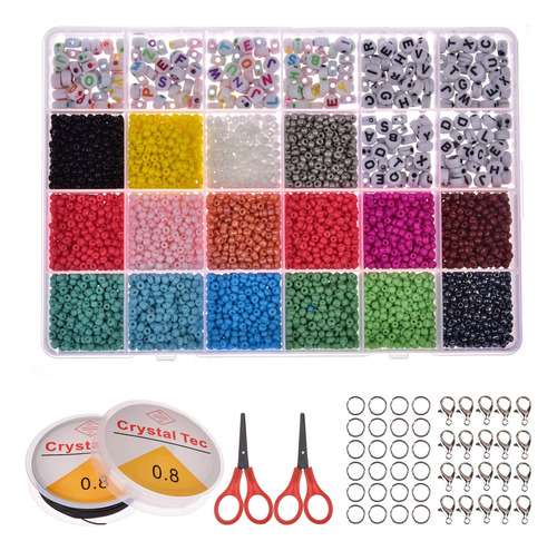 Juego De 6800 Kit De Cuentas Para Hacer Pulseras Accesorios