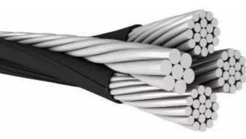 Cable 3+1 Para Acometida Aéreo Calibre 6 En Aluminio 100 Mts