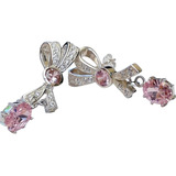 Aros Plata 925 Colgante Cubic Rosa Arp67 Italy Reina